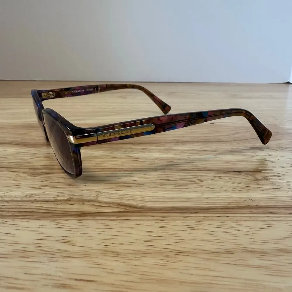Coach HC6065Z 5288 Eyeglass Frames Confetti Purple 51-17-135 RX-Ready Glasses - Picture 8 of 11
